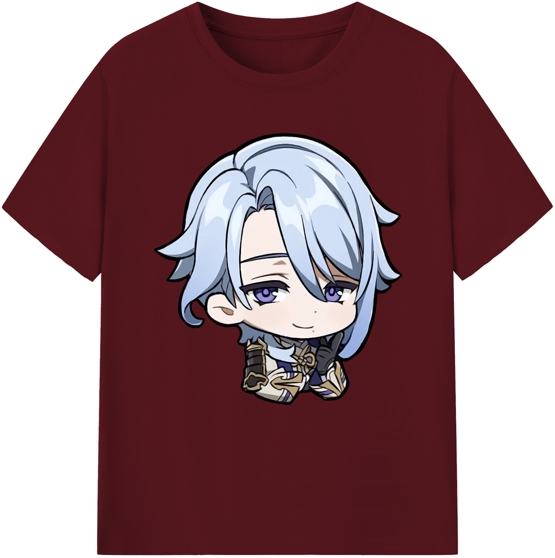 げんし神 神里綾人 かみさとあやと genshin Kamisato Ayato 綿100％半袖Tシャツ（フロントプリント）